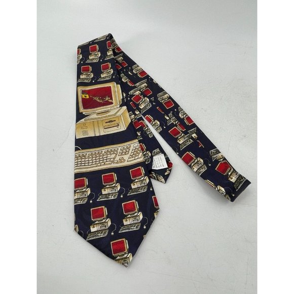 Fratello Desktop Computer Mouse Monitor Tech Techy Geek Necktie Neck Tie 58" - Picture 6 of 11